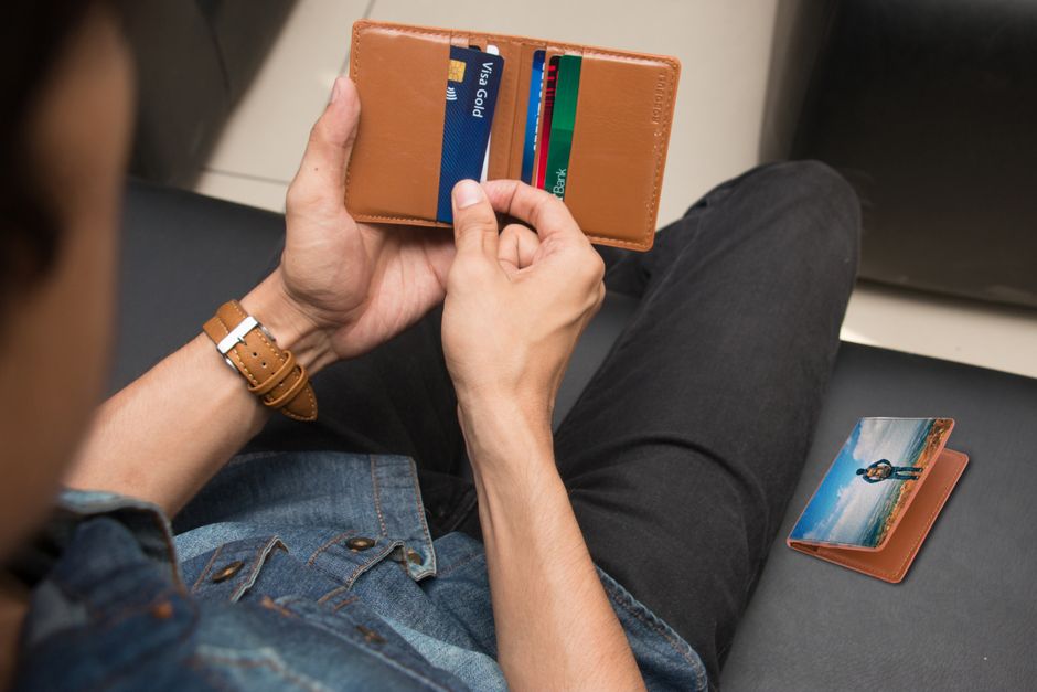 wallet with cards